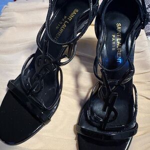Saint Laurent Glossy Black Heels